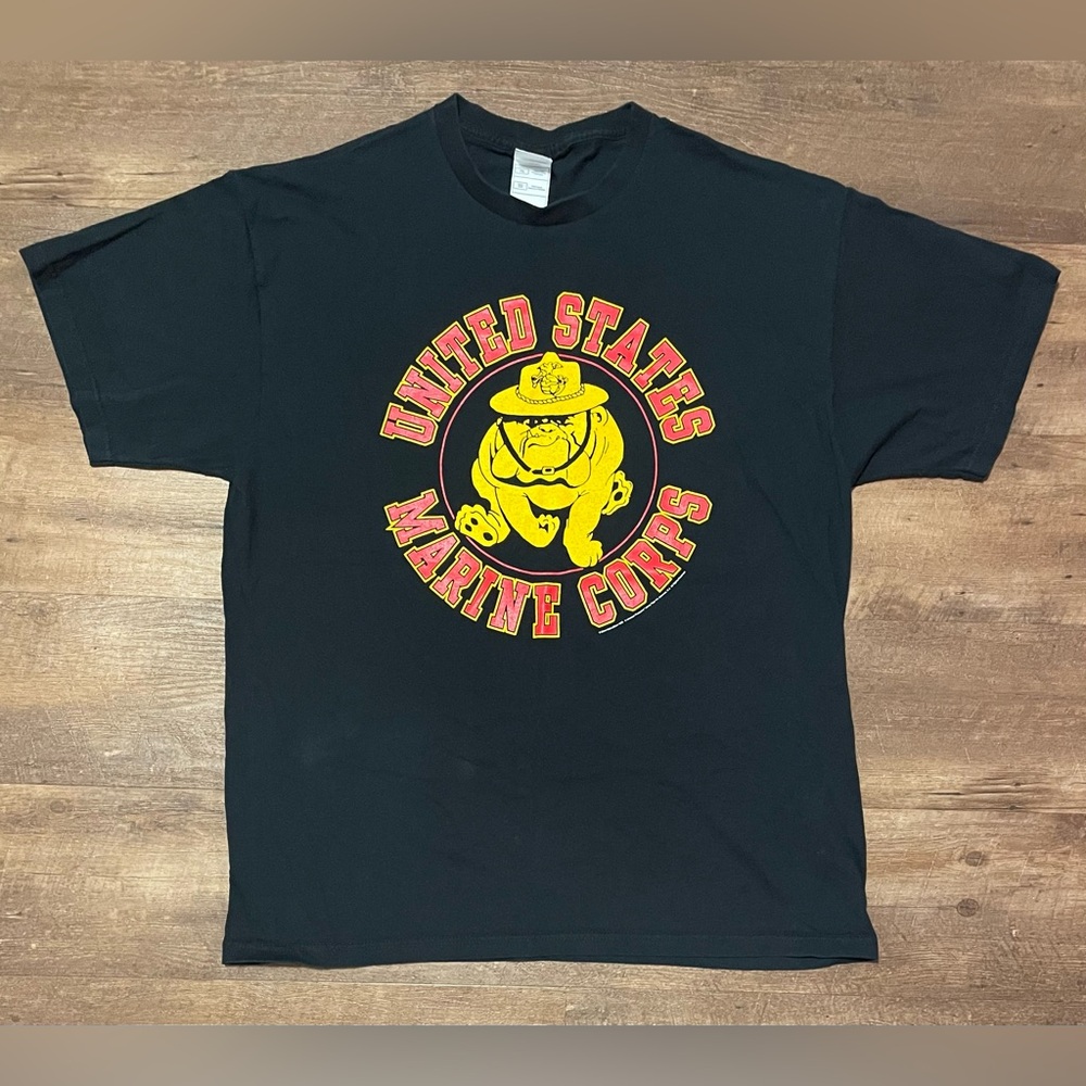 Fruit of the Loom heavy cotton Vintage 1983 marine corp t shirt mens size XL
